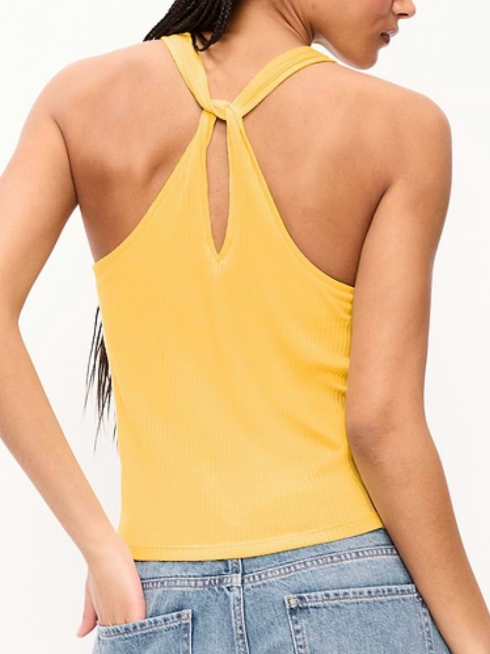 Old Navy Sleeveless Ribbed Loop-Back Sunbeam
Halter Top Size XL - Picture 5 of 9